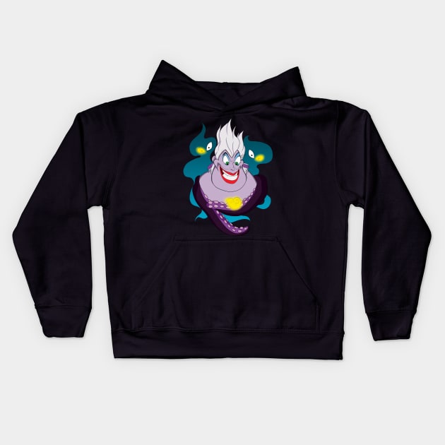 Poor Unfortunate Souls Kids Hoodie by ShadowCas